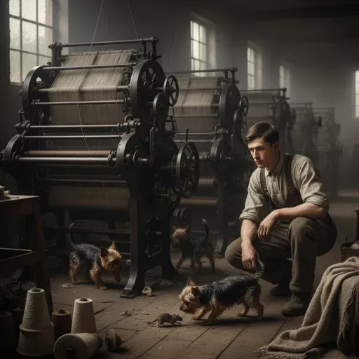 yorkshire terrier ırk tarihini belirten ingilterede görsel