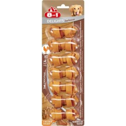 8in1 Delights Barbecue Bones XS Köpek Ödül Kemiği XS 7'li 84 gr - 8in1