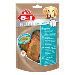 8in1 Fillets Pro Dental Tavuklu Köpek Ödül Maması S 80 gr - 8in1
