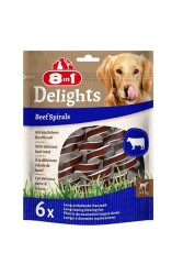 8in1 Smart Delights Chicken Spirals Biftekli Burgu Köpek Ödülü 6'lı - 8in1