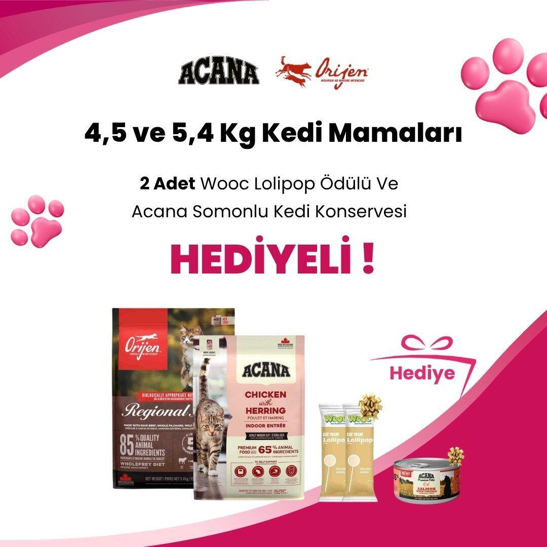 Acana ve Orijen 4,5 ve 5,4 Kg Kedi Mamalarına