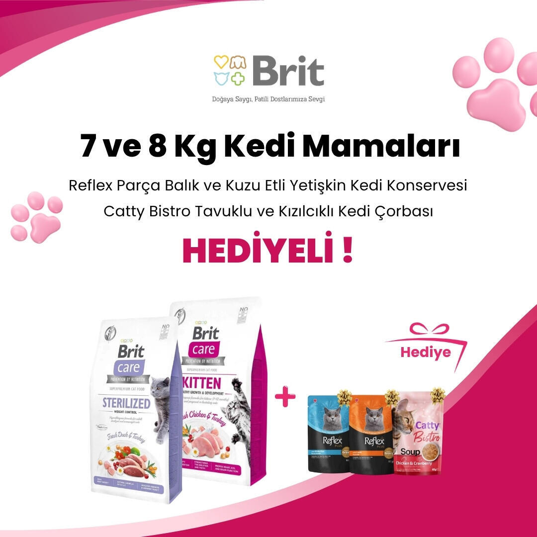 Brit Care 7 ve 8 Kg Kedi Mamaları