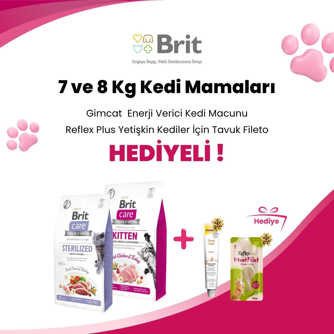 Brit Care 7 ve 8 Kg Kedi Mamaları