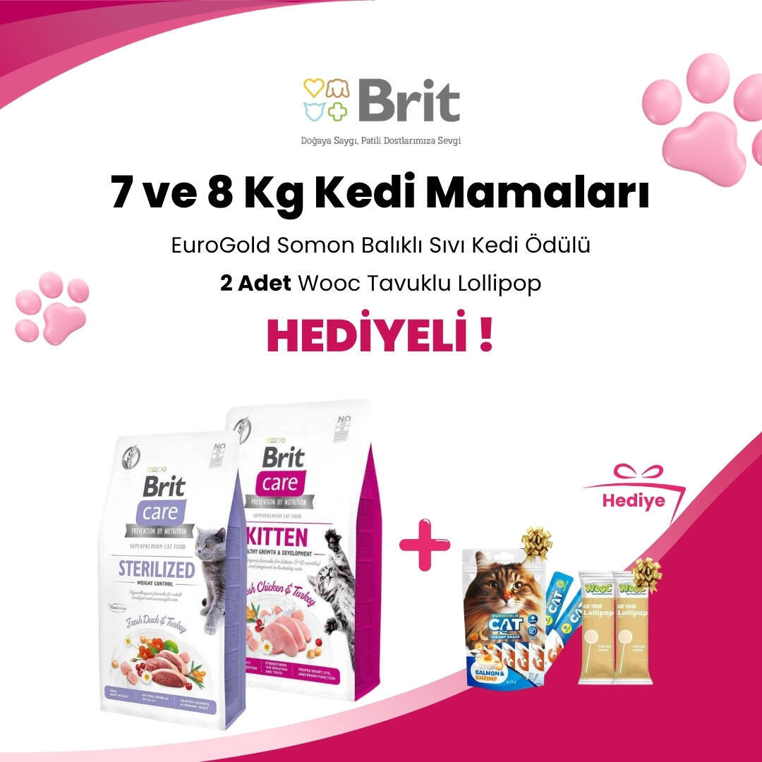 Brit Care 7 ve 8 Kg Kedi Mamaları