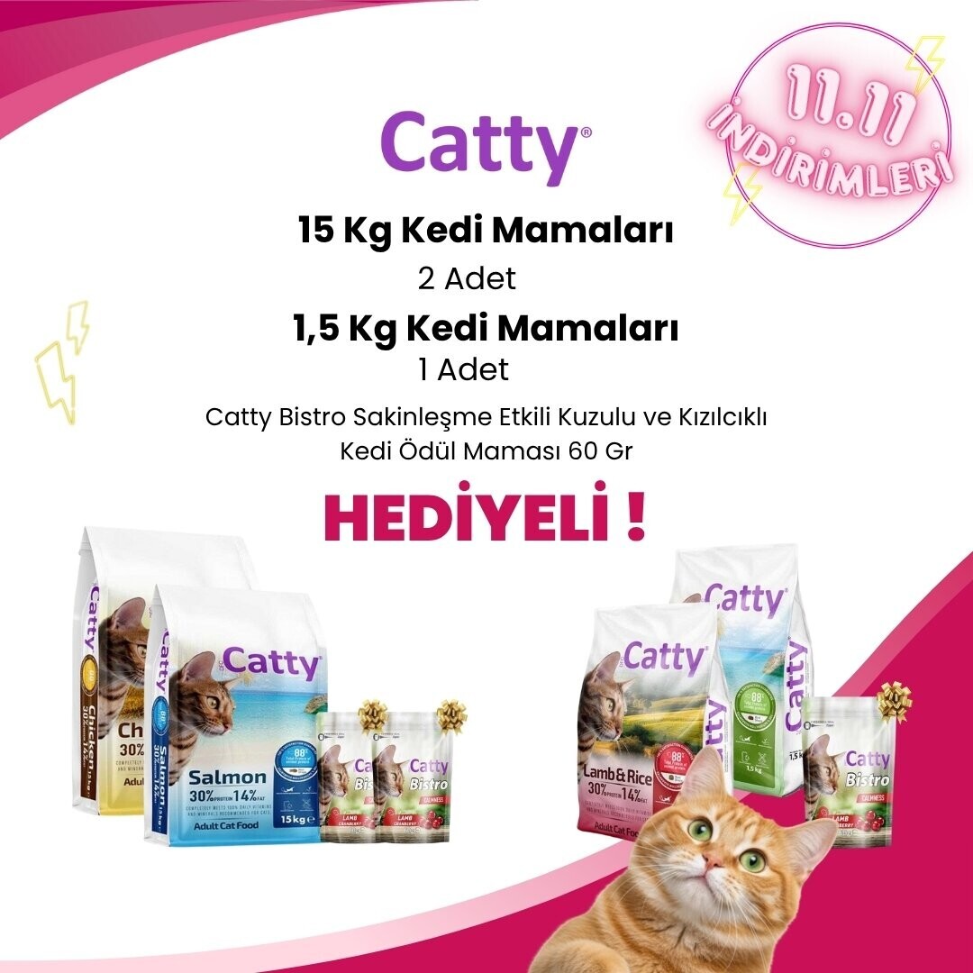 Catty 1,5 ve 15 Kg Kedi Kampanyaları
