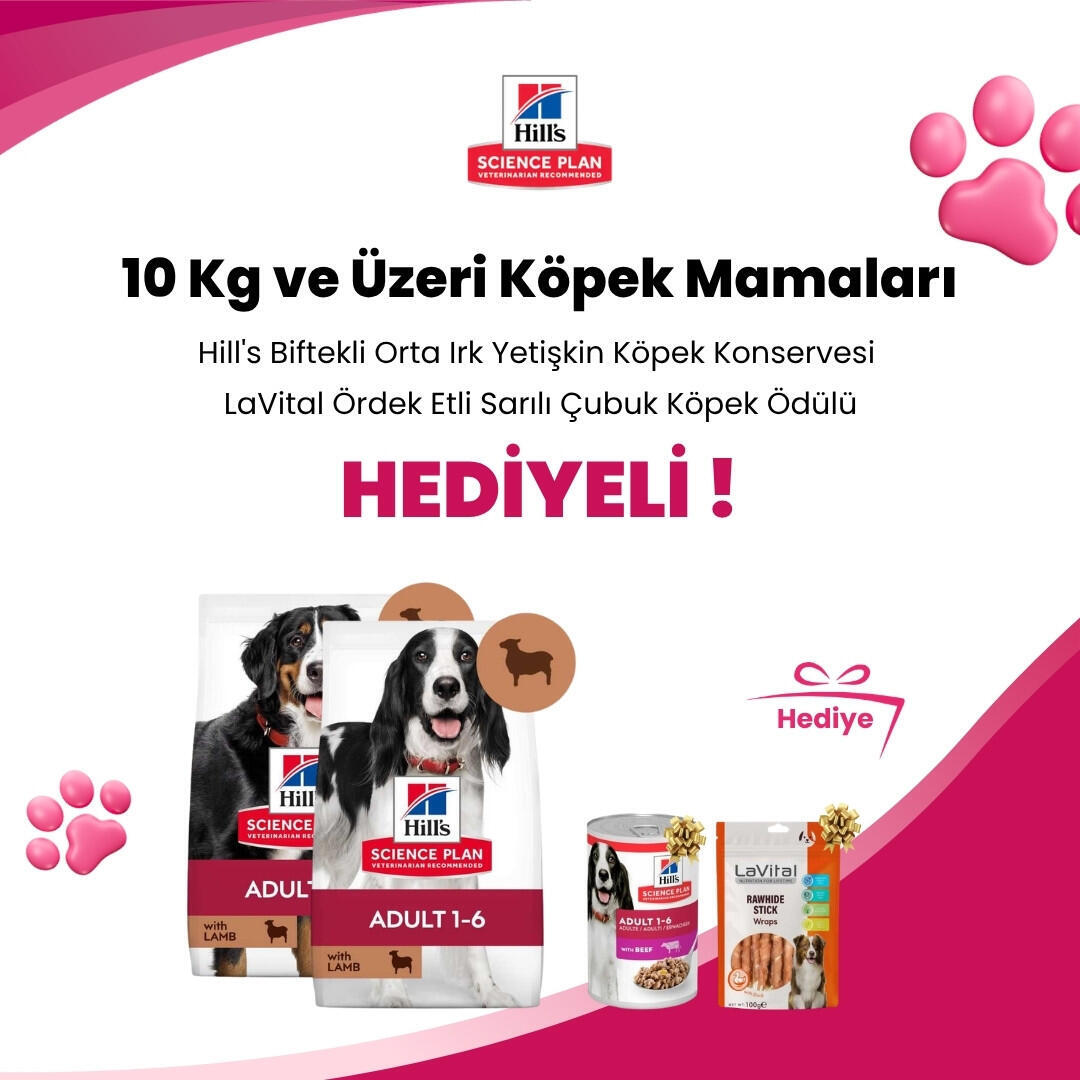 Hill’s Science Plan 10 Kg ve Üstü Köpek Mamalarına 200 TL Sepet İndirimi