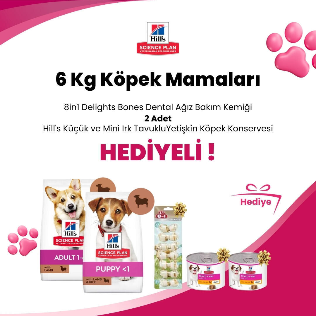 Hill's Science Plan 6 Kg Köpek Mamalarına Garden Mix Tavuk Budu Köpek Ödülü 75 gr Hediye