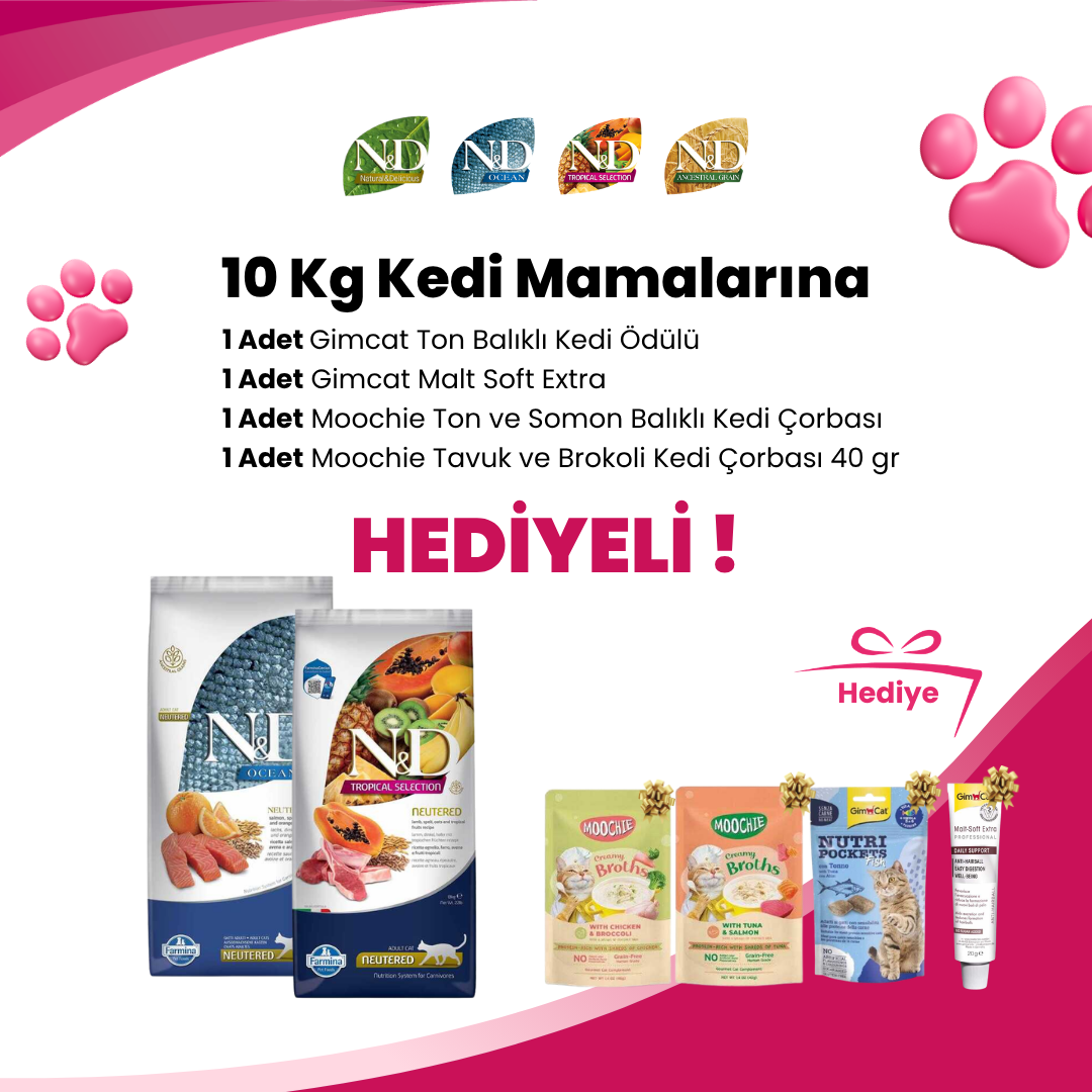 N&D 10 Kg Kedi Mamaları