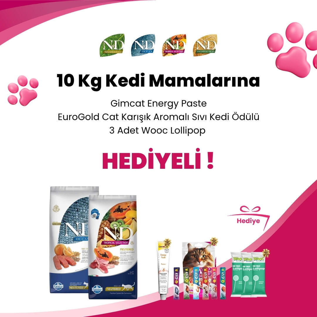 N&D 10 Kg Kedi Mamaları