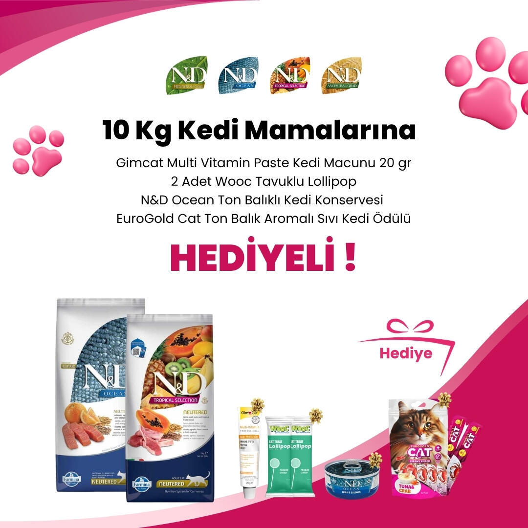 N&D 10 Kg Kedi Mamaları