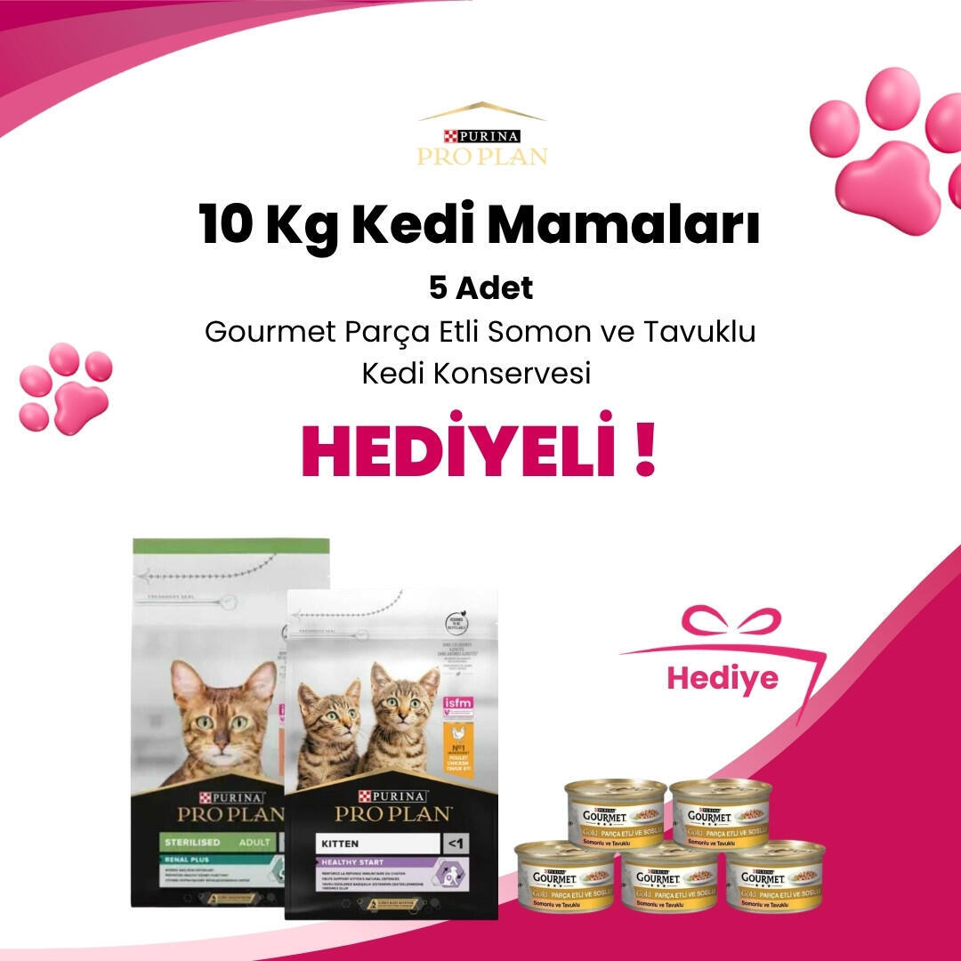 Pro Plan 10 Kg Kedi Mamalarına 250TL İndirim
