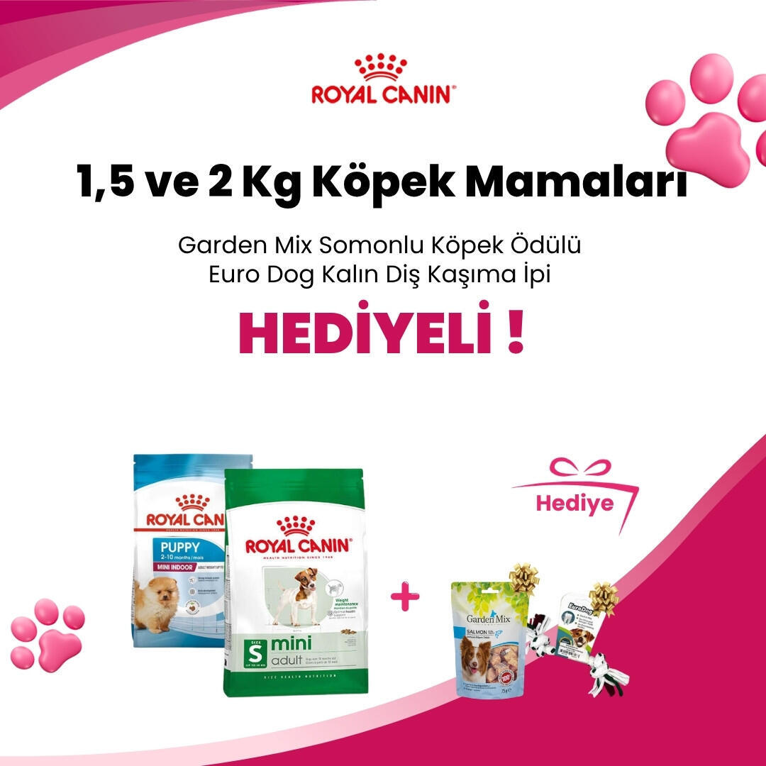 Royal Canin 1,5 ve 2 Kg Köpek Mamalarına Wanpy Kalsiyumlu Gerçek Tavuk Sargılı Bisküvi Köpek Ödülü 100 gr Hediye