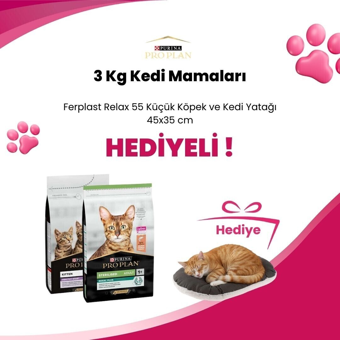 3 kg Pro Plan Kedi Mamaları Kedi Yatağı Hediyeli