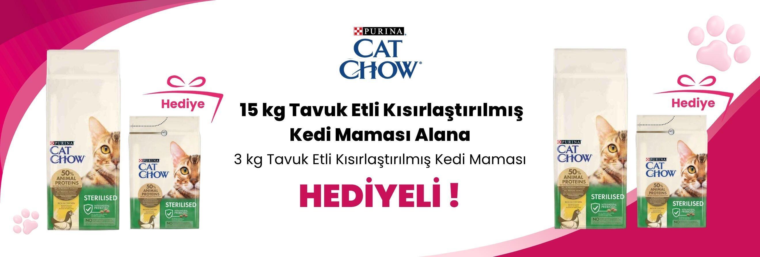 Cat Chow Tavuk Etli Kısırlaştırılmış Kedi Maması 15 kg