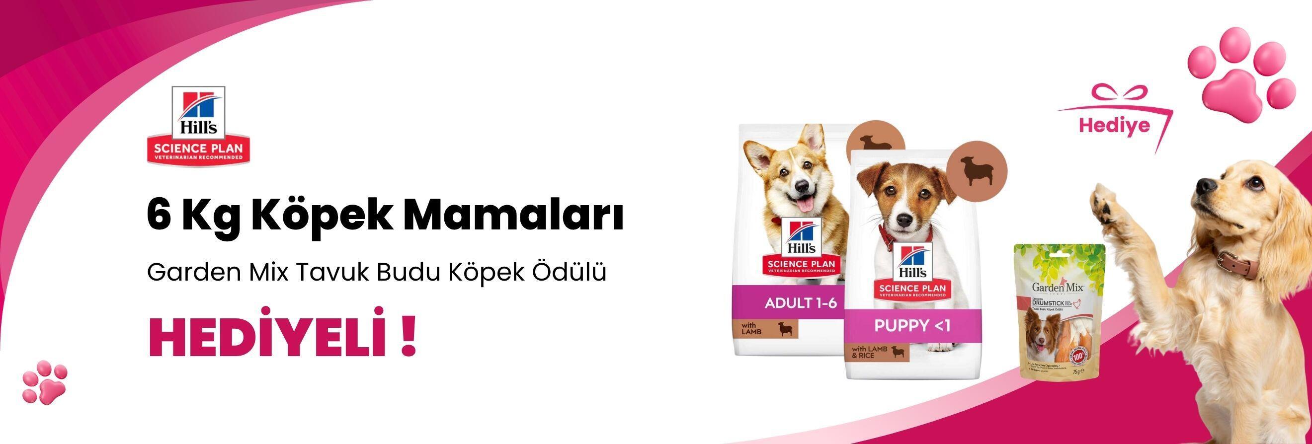 Hill's Science Plan 6 Kg Köpek Mamalarına Garden Mix Tavuk Budu Köpek Ödülü 75 gr Hediye