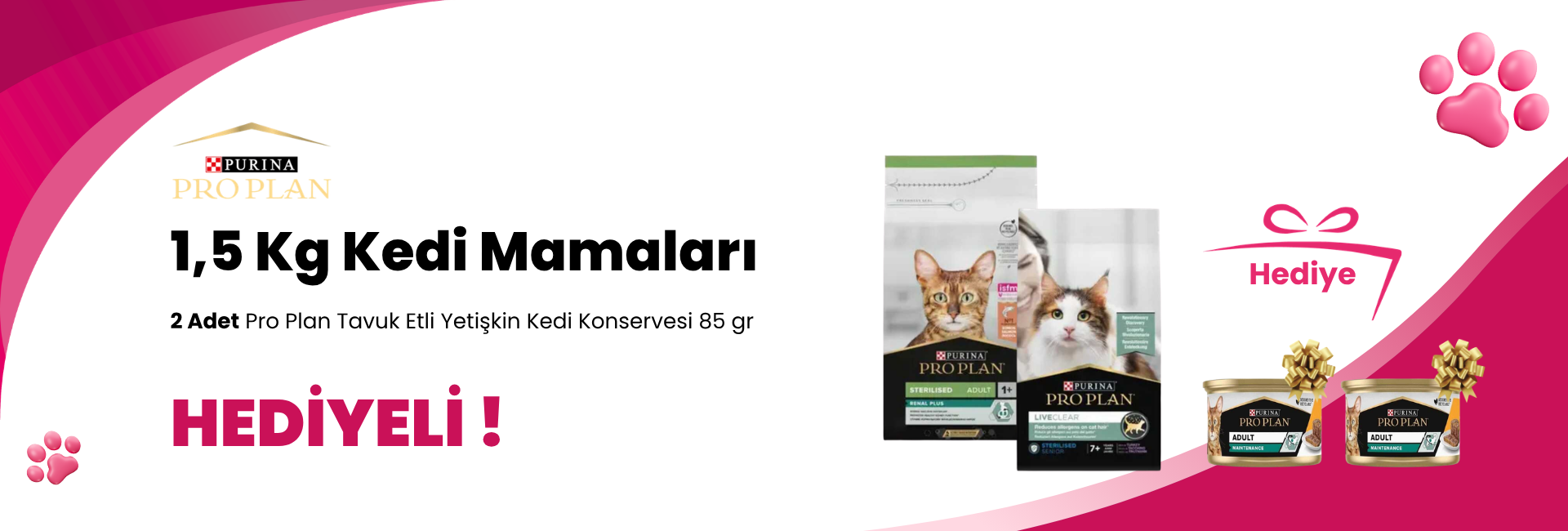 Pro Plan 1.5 Kg Kedi Mamaları 
