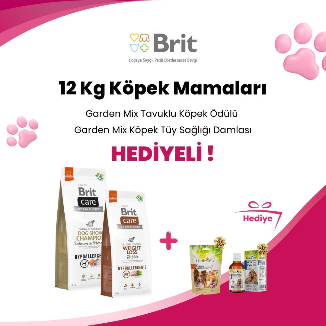 Brit Care 12 Kg Köpek Mamalarına Profine Snack Ördekli Köpek Ödülü 80 gr Hediye