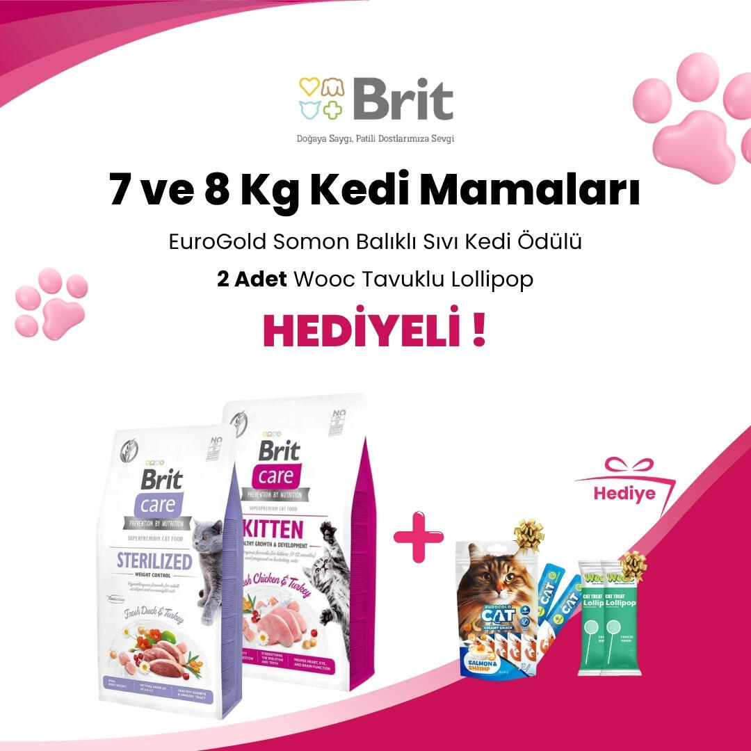 Brit Care 7 ve 8 Kg Kedi Mamaları