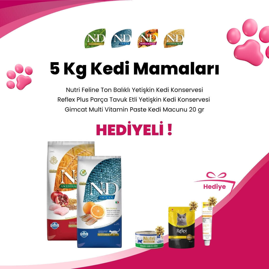 N&D 5 Kg Kedi Mamaları