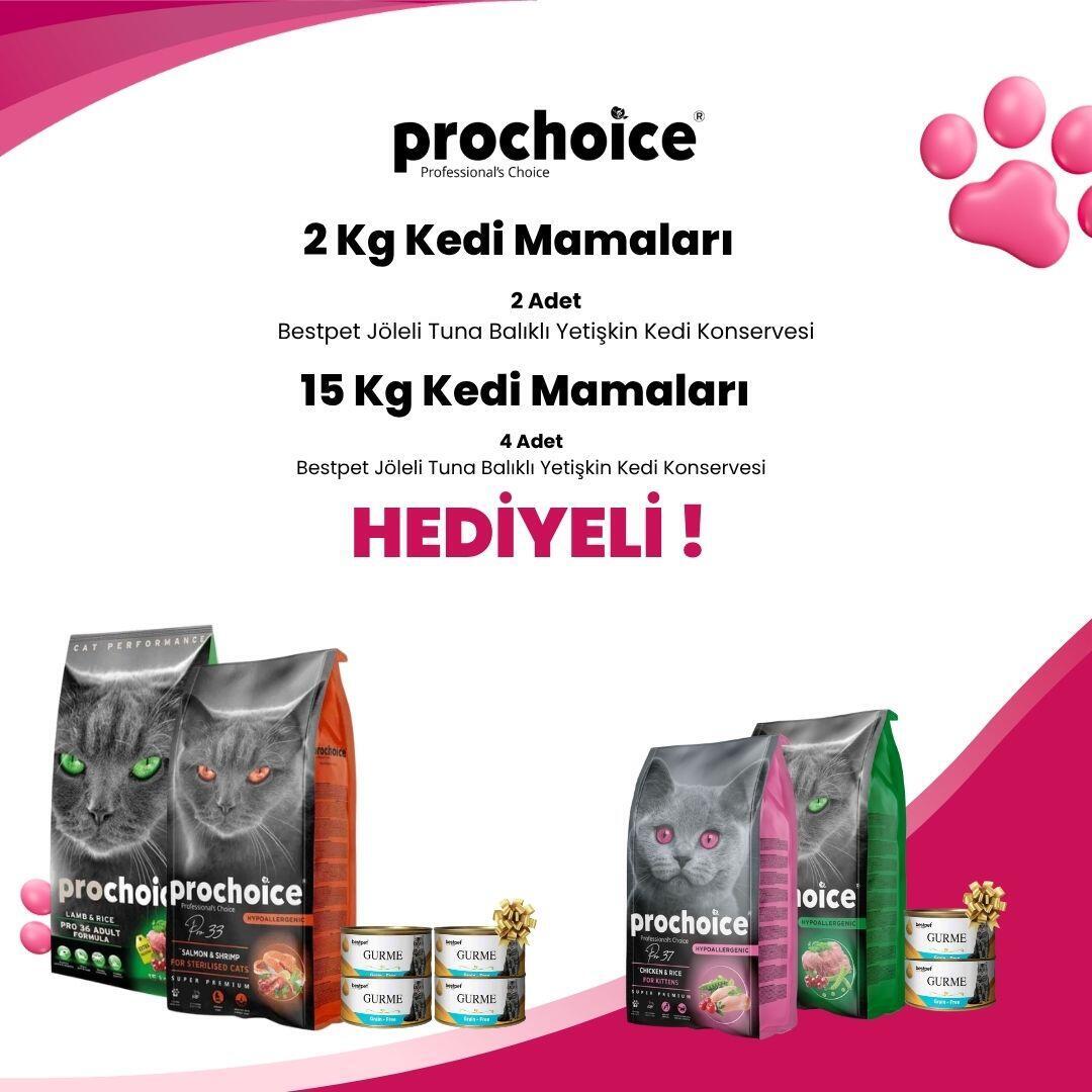 ProChoice 2 ve 15 Kg Kedi Mamaları