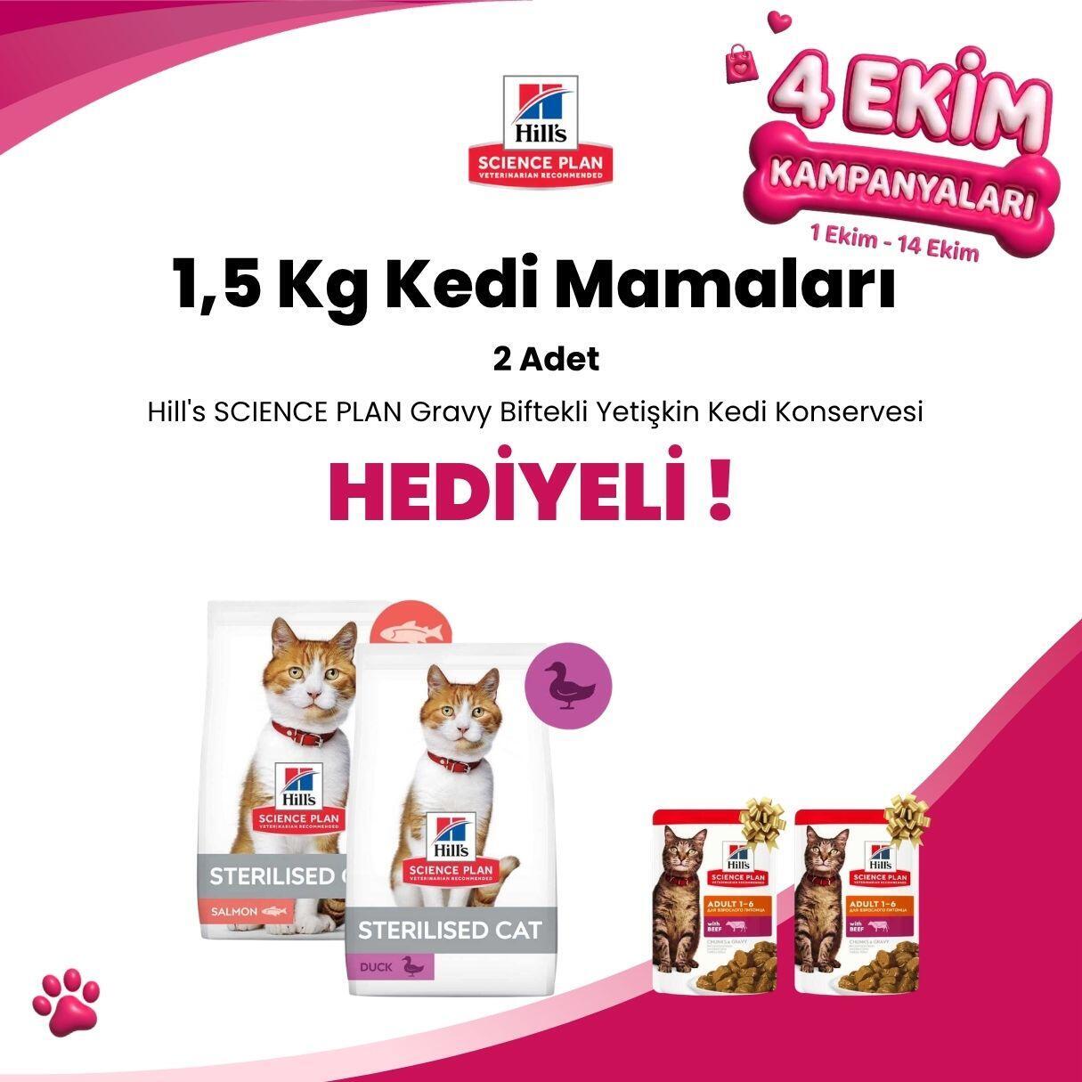 Hill's Science Plan 1,5 Kg Kedi Mamaları