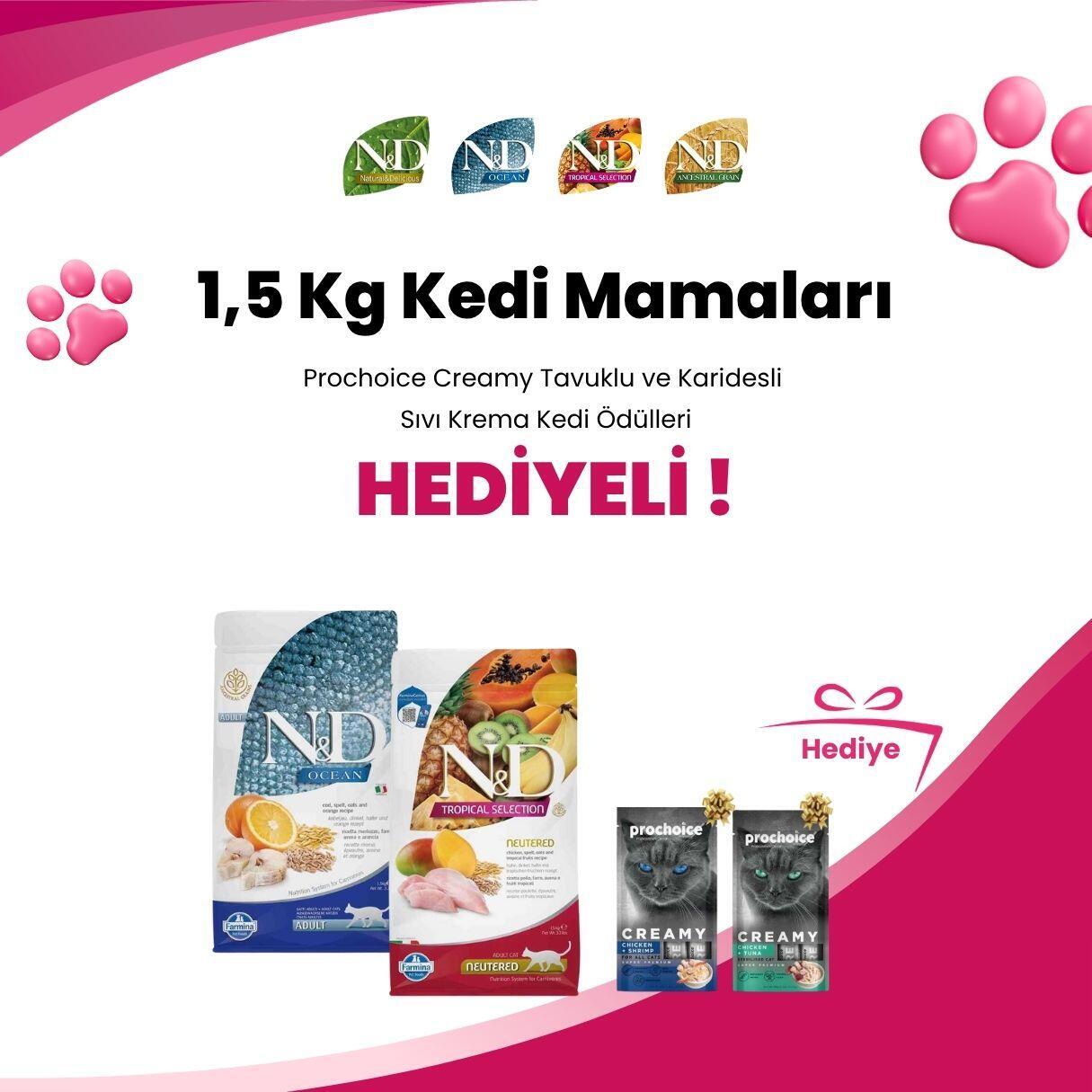 N&D 1,5 Kg Kedi Mamaları