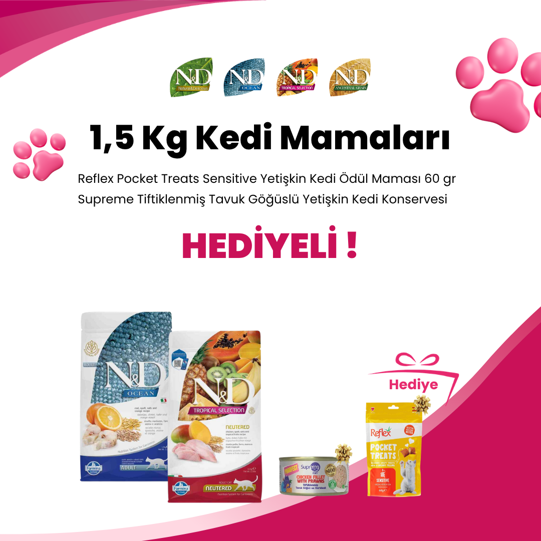 N&D 1,5 Kg Kedi Mamaları