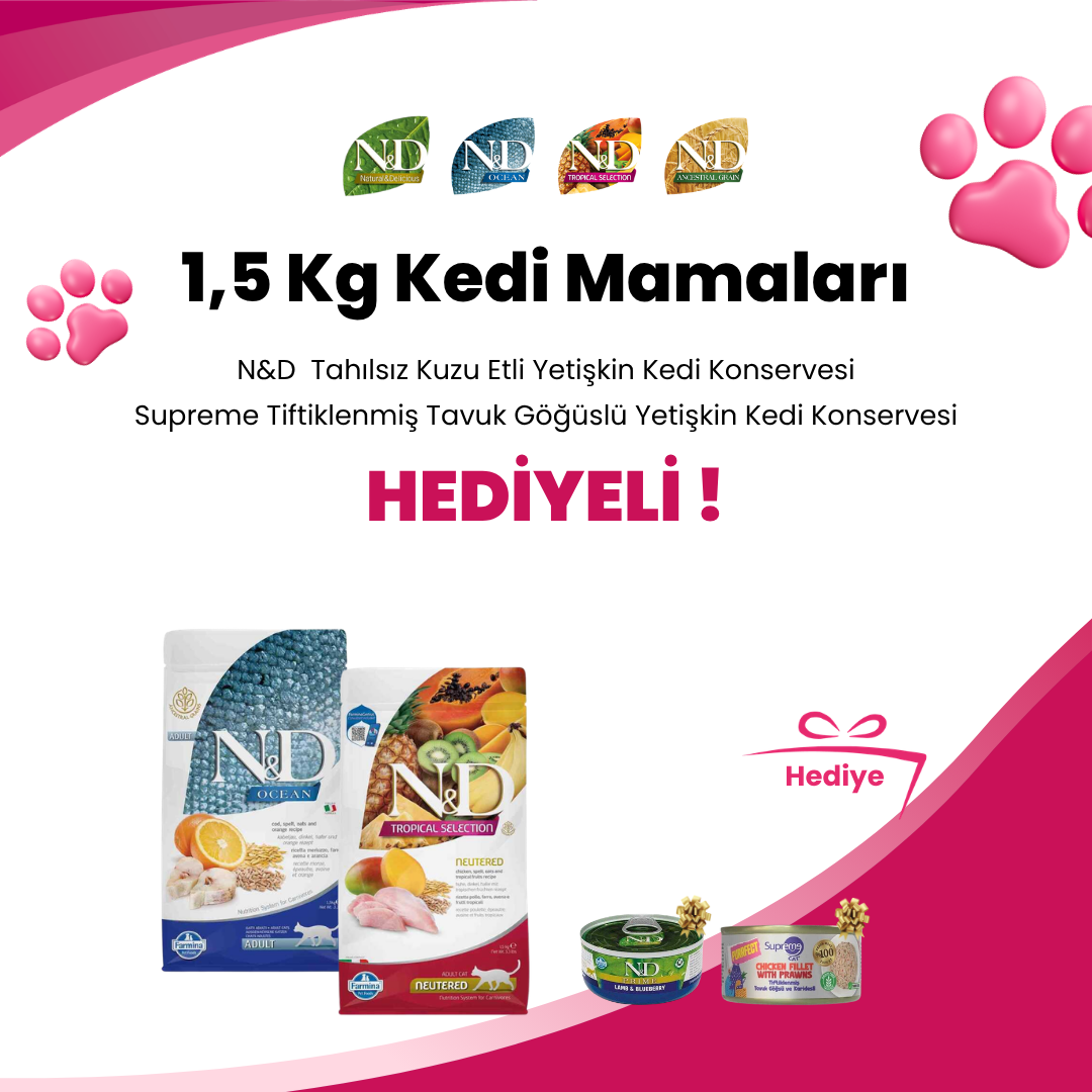 N&D 1,5 Kg Kedi Mamaları