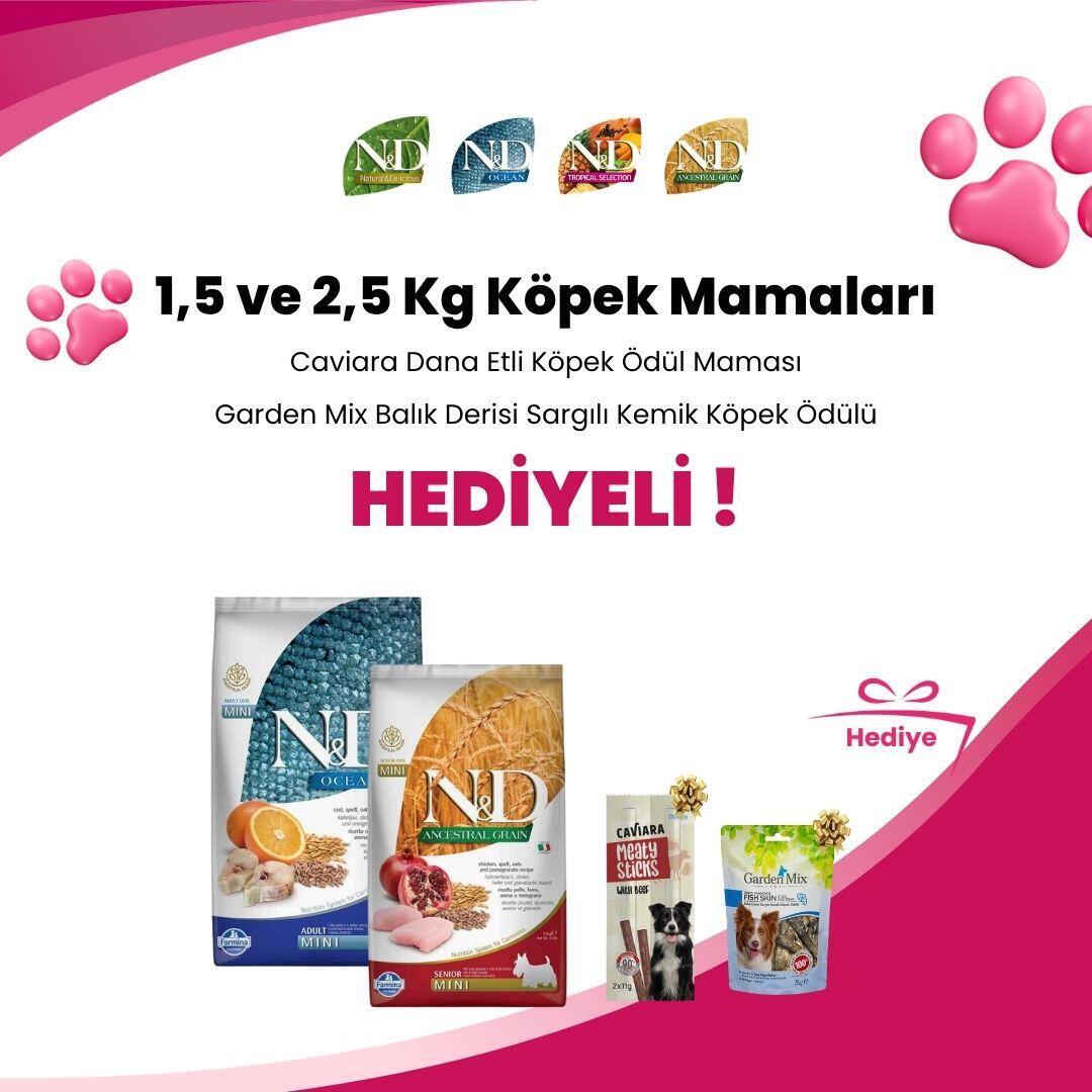 N&D 1,5 ve 2,5 Kg Köpek Mamaları