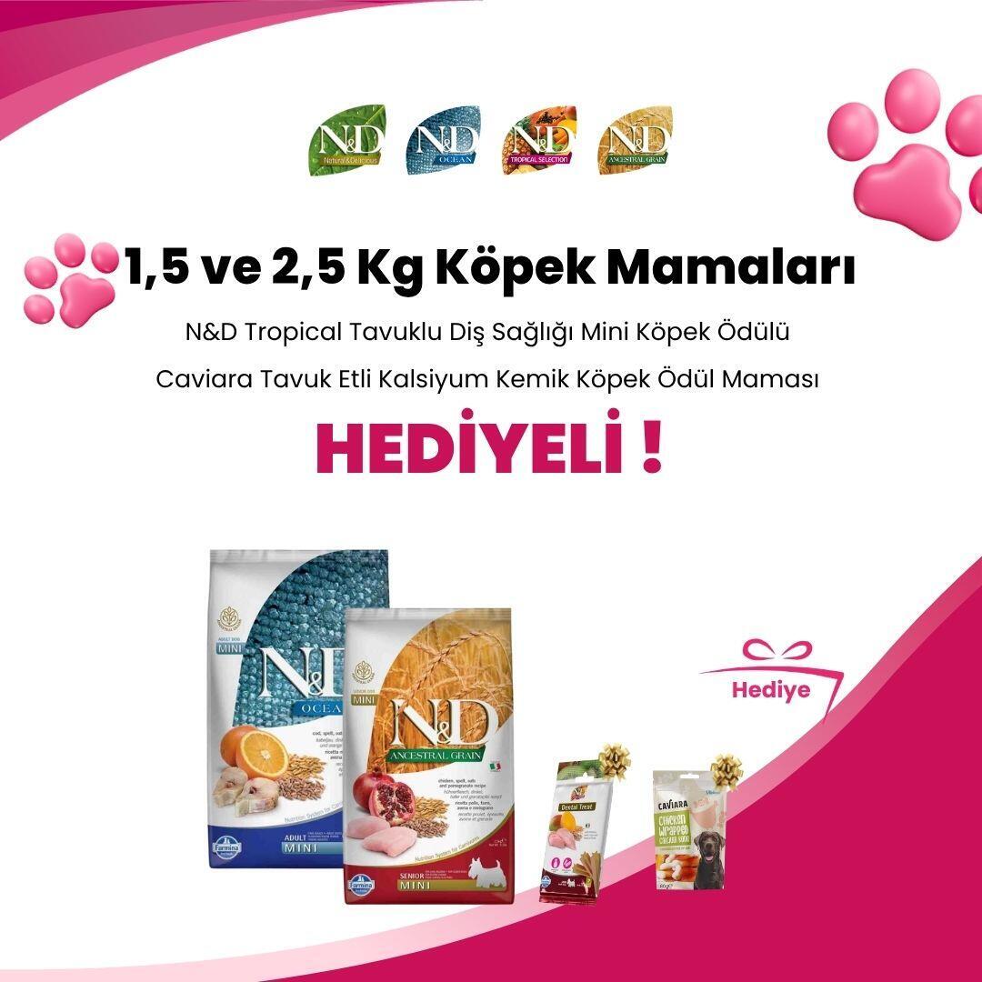 N&D 1,5 ve 2,5 Kg Köpek Mamaları