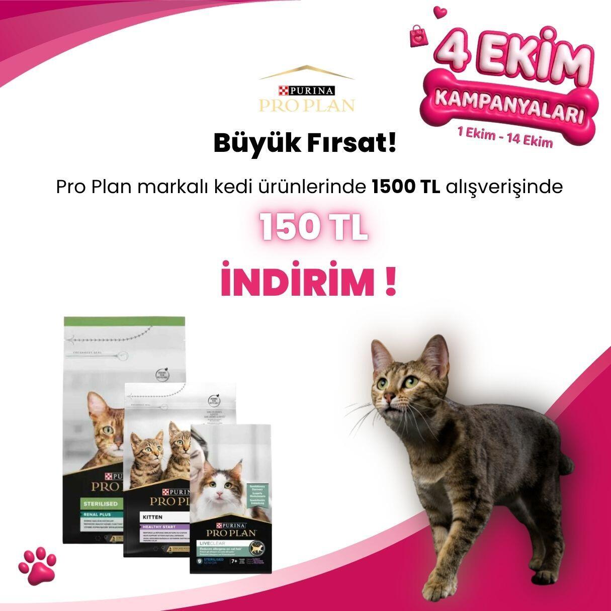 Pro Plan Kedi Mamalarına 4 Ekim