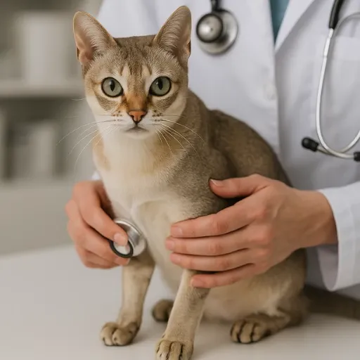 singapura kedisi veteriner ile birlikte sağlığı