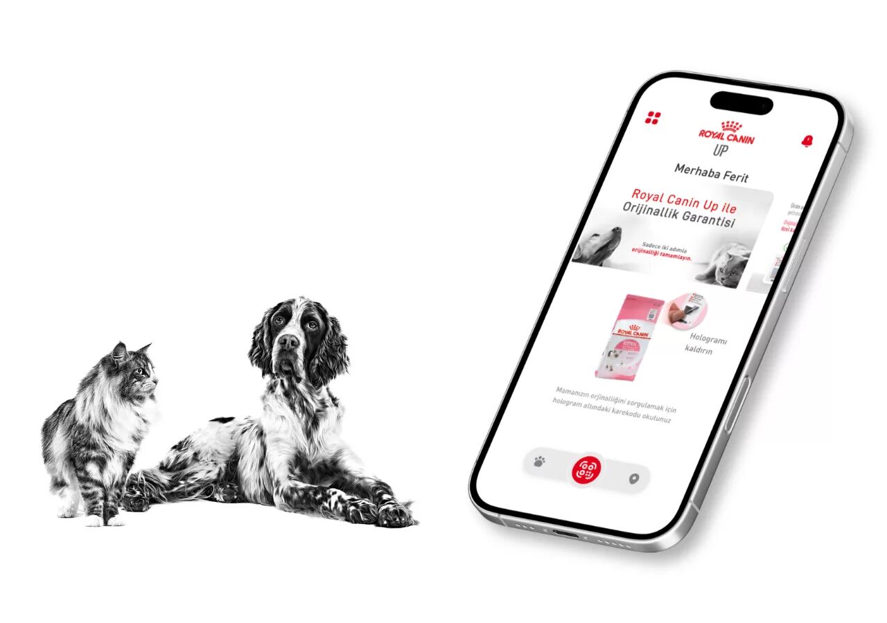 Royal Canin Up uygulaması ile mama orijinallik doğrulaması