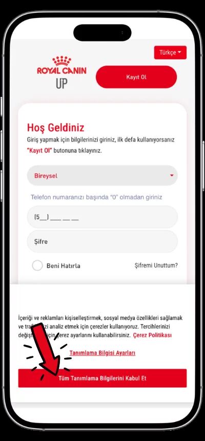 Adım 1 — Tanılama izni