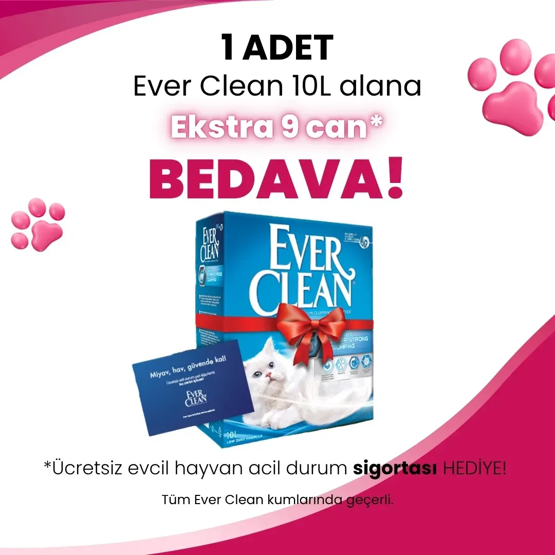 Evcil Hayvan Sigortası Hediyeli Ever Clean Kedi Kumu Kampanyası