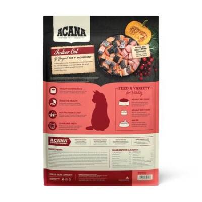 Acana Indoor Yüksek Proteinli Tavuk ve Balıklı Evde Beslenen Kediler İçin Yetişkin Kedi Maması 1,8 kg - 2