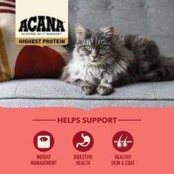 Acana Indoor Yüksek Proteinli Tavuk ve Balıklı Evde Beslenen Kediler İçin Yetişkin Kedi Maması 1,8 kg - 3
