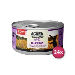 Acana Premium Pate (Ezme) Tavuklu ve Balıklı Yavru Kedi Konservesi 85 Gr X 24 Adet - Acana