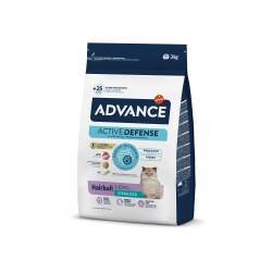 Advance Hairball Tüy Yumağı Önleyici Kısırlaştırılmış Hindili Yetişkin Kedi Maması 3 kg - Advance