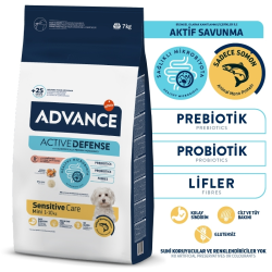 Advance Mini Sensitive Deri ve Tüy Sağlığı Özel Somonlu Küçük Irk Yetişkin Köpek Maması 7 kg - 3