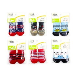 Ally Paws Kaymaz Tabanlı Köpek Çorabı Karışık Renk S - Ally Paws