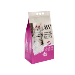 Animal World Bentonit Bebek Pudra Kokulu Topaklanan İnce Taneli Kedi Kumu 10 Lt - Animal World