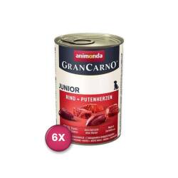 Animonda Gran Carno Junıor Hindili Sığır Etli Yavru Köpek Konservesi 400 Gr 6 Al 5 Öde - Animonda