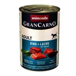 Animonda Gran Carno Sığır Etli Ispanaklı Yetişkin Köpek Konservesi 400 gr - Animonda
