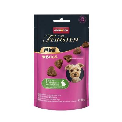 Animonda Vom Feinsten Hindi ve Tavşan Etli Mini Irk Yetişkin Köpek Ödül Maması 50 Gr - 1