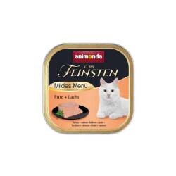 Animonda Vom Feinsten Mildes Menü Hindi Etli ve Somonlu Yetişkin Kedi Konservesi 100 gr - Animonda