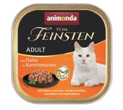 Animonda Vom Feinsten Tahılsız Havuç Sosu İçinde Tavuklu Yetişkin Kedi Konservesi 100 gr - Animonda