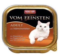 Animonda Vom Feinsten Tavuklu ve Ciğerli Kedi Konserve Maması 100Gr - Animonda
