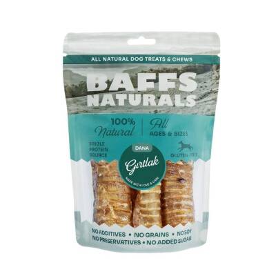 Baffs Naturals Kurutulmuş Dana Gırtlak Köpek Ödülü 100 gr - 1