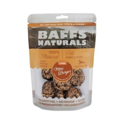 Baffs Naturals Kurutulmuş Kuzu Etli Mini Burger Köpek Ödülü 100 gr - Baffs Naturals